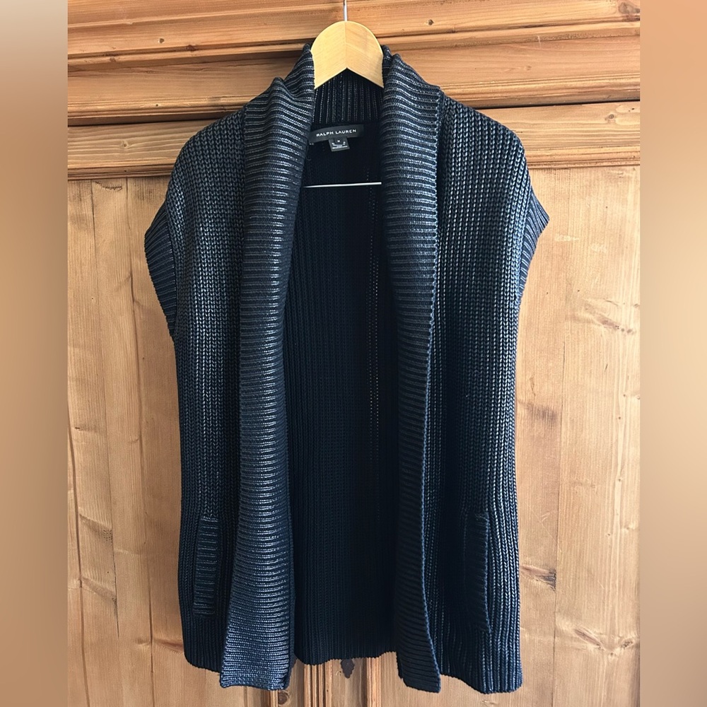 Ralph Lauren open front sweater